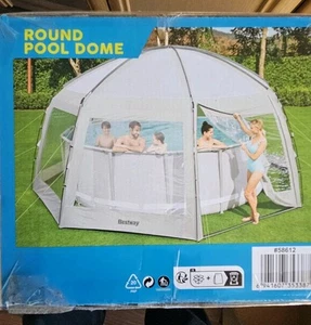 Bestway Dome Pool Pavillon Zelt Poolabdeckung Wetterschutz Sonnenschutz in OVP - Bild 1 von 7