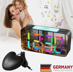 Reloj de mesa digital fuerte despertador despertador vibratorio agitador de cama reloj de dormitorio - Imagen 1 de 12