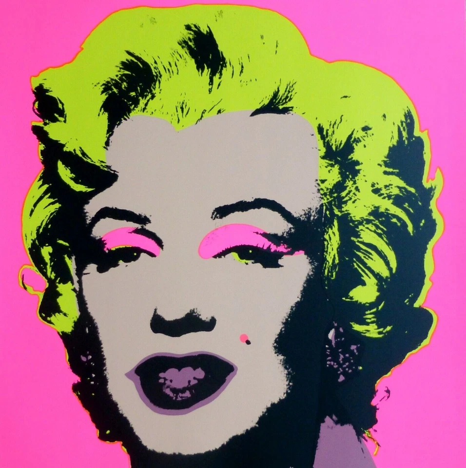 Andy Warhol Marilyn Monroe 11.31 Silkscreen pink Pop art Sunday B Morning COA a - Image 1 of 1