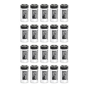 Panasonic CR123A 3V Industrial Lithium Batteries Silver/Black (20 Pack)+Tracking - Picture 1 of 5