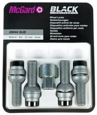 Felgenschloss VW T5 T6 T6.1 T7 Amarok Touareg Radsicherung schwarz M14x1,5 37mm - Bild 1 von 3