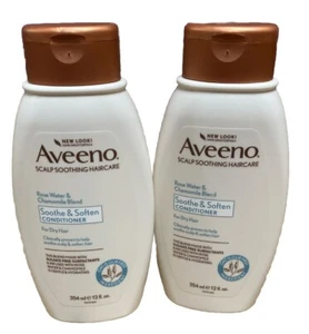 2 Aveeno Acondicionador Calmante Cuidado del Cabello Agua Manzanilla Mezcla Nuevo - Imagen 1 de 2