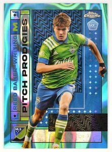 REED BAKER-WHITING - 2022 Topps Chrome MLS Aqua Lava SN,RC #191 Sounders #/299 - Picture 1 of 2