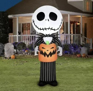 Nightmare Before Christmas Jack Skellington Gemmy Airblown Inflatable 5ft 227122 - Picture 1 of 5