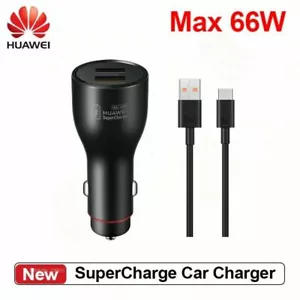 Huawei SuperCharge Car Charger Max 66W Original Quick Fast Charge Dual USB - Picture 1 of 6