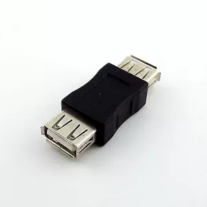 1x USB 2.0 A Female Jack to 2.0 A Female Coupler OTG Adapter Connector Converter - Picture 1 of 5