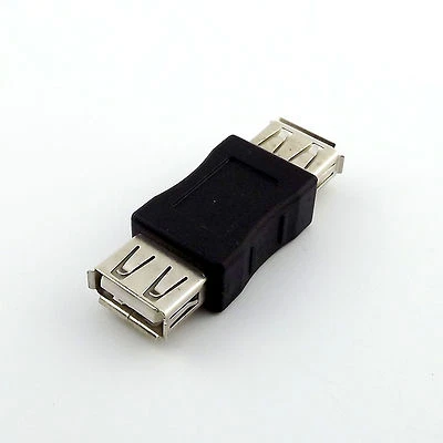 1x USB 2.0 A Female Jack to 2.0 A Female Coupler OTG Adapter Connector Converter - Image 1 of 4