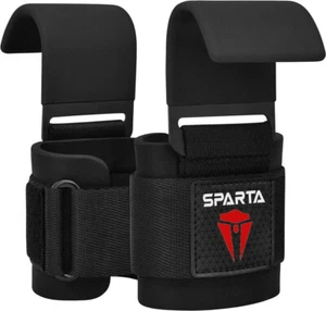 Weight Lifting Hooks Straps Neoprene Padded Wrist Wraps for deadlift,Pull ups - Picture 1 of 4