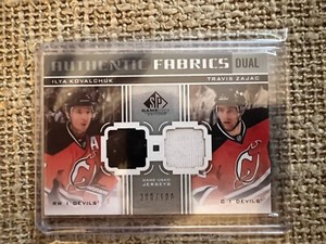 2011-12 SP Game Used Authentic Fabrics Dual Jersey Kovalchuk Zajac /100 Devils
