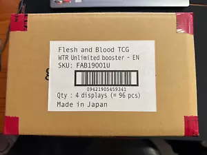 Flesh and Blood: Welcome to Rathe Unlimited - Booster 4-Box Case English Sealed - Picture 1 of 1