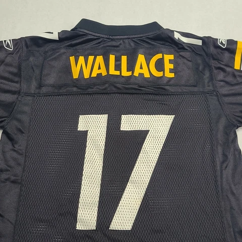 Reebok Mike Wallace Pittsburgh Steelers NFL Black Jersey Youth Medium Cover