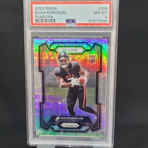 2023 Panini Prizm - Pandora Prizm #305 Bijan Robinson (RC) /400 - PSA 8 - Bild 1 von 3