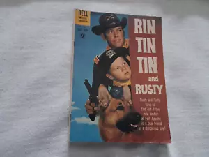Rin Tin Tin and Rusty Comic Number 34 May-July 1960 Dell Western Adventure Box68 - Picture 1 of 4