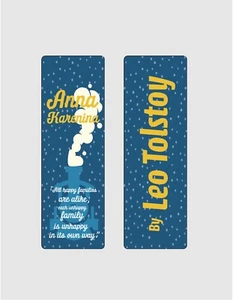 Anna Karenina by Leo Tolstoy Bookmark Set - Picture 1 of 3