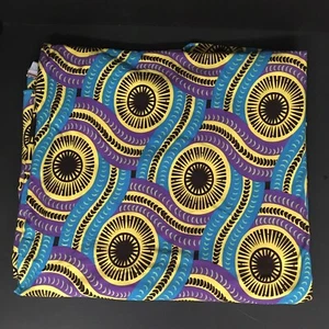 Ankara Inspired Printed Ethnic 4-way Stretch Fabric Polyester Spandex 96 x 63 Pc - Picture 1 of 3