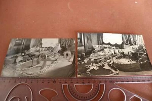 zwei tolle alte Fotos - Modelleisenbahn - 30er Jahre - Weihnachten - Picture 1 of 8