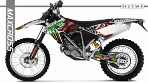 MAXCROSS GRAPHICS KIT DECALS DECAL STICKERS FULL KIT FOR BMW G450X 2008-2011 MH - Foto 1 di 2