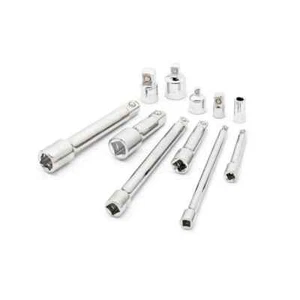 Husky 1/4 in., 3/8" & 1/2" Drive SAE and MM Extension and Adapter Set (11-Piece) - Picture 1 of 7