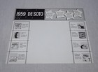 1959 DESOTO DEALER ACCESSORIES ADVERTISING PAPER SIGN BROCHURE UNUSED NOS