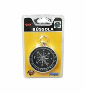 Compass Keyring Outdoor Hiking Tactical Survival Carabiner Keychain - Picture 1 of 1