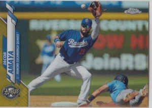 2020 Topps CHROME Pro Debut JACOB AMAYA Gold Refractor Rookie #12 Dodgers 42/75 - Picture 1 of 1
