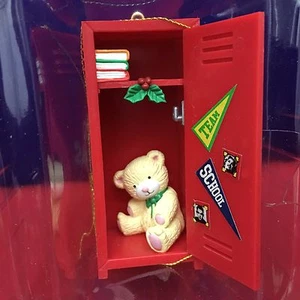 Enesco Treasury Ornament Christmas Vacation Red School Locker 1988 E7 - Picture 1 of 11