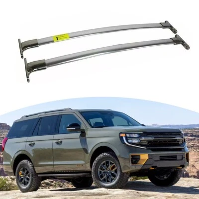 2pcs Crossbar Roof Rack Cross Bar for Ford Expedition 2018-2024 Stainless Steel - Image 1 of 4