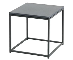 Granite Top Cube Side Table - Stylish Home Furniture, Living Room, Sofa, Office - Picture 1 of 3