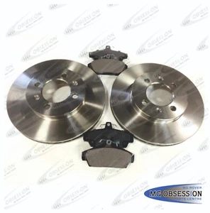 MGF MGTF 1.8 1995-2005 FRONT 2 NEW BRAKE DISCS AND OEM PADS SET - Picture 1 of 1