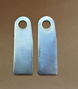 2 placas para ojos remolque chapado en zinc volquete camión caja para cerraduras anti luz - Imagen 1 de 3
