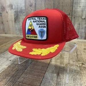 Vintage Snapback Militär Mütze Central Texas National Guard Top Cap - Bild 1 von 7