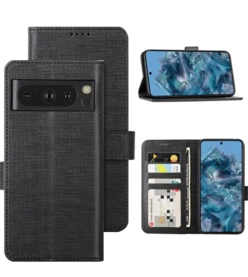 Case for Google Pixel 8 Pro Case, Wallet Case Cover Card Holster Canvas Flip... - Image 1 of 4