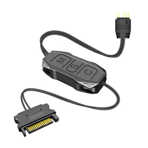 5V 3Pin to SATA Power Supply Remote Control Mini RGB ARGB Controller for Chassis - Picture 1 of 8