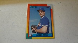 1990 TOPPS #10T SHAWN BOSKIE   BASEBALL CARD