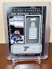 2022-23 UPPER DECK BLACK DIAMOND ROBERT THOMAS CUP WINNERS PATCHES BLUES