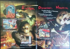 Die by the Sword, un anuncio de juego publicado en una revista 1998. - Imagen 1 de 1