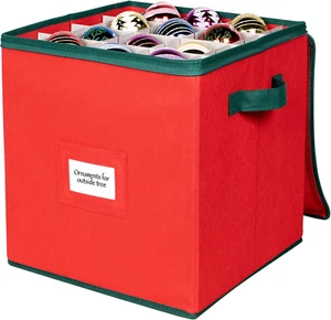 Christmas Ornament Storage Box Christmas Decor Storage Containers That Store up - Picture 1 of 9