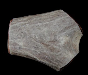 VINTAGE SIMPLE BUT NICE HAND MADE DEER ANTLER BELT BUCKLE! - Picture 1 of 2