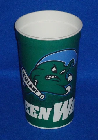 COOL STATUESQUE TULANE UNIVERSITY GREEN WAVE MASCOT ANGRY WAVE CUP COLLECTIBLE Cover