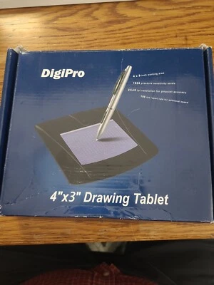 DigiPro Drawing Tablet 4" x 3" MSN Handwriting Pen Brand New, but Opened box - Image 1 of 4