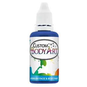 1 oz NAVY BLUE Custom Body Art Water-Based Airbrush Face and Body Paint Make-Up - Picture 1 of 4
