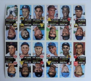 1953 Topps Archive uncut sheet Roy Campanella Black MINT - - Bild 1 von 1