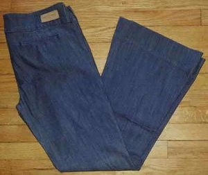 Divine Rights of Denim Jeans Envy Wide Leg Low-rise Blue NWOT $100 Sz 32 p3168 - Picture 1 of 10