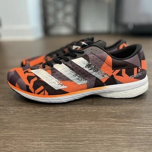 Adidas Adizero Adios 5 M Black/Orange/Silver Shoes EG4668 Men’s Size 11 - Picture 1 of 5