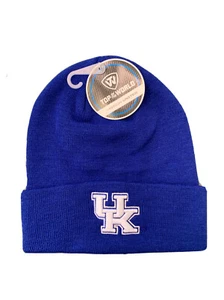 KENTUCKY WILDCATS ROYAL NCAA BEANIE TOP OF THE WORLD SIMPLE KNIT CAP HAT NWT! - Picture 1 of 4