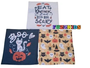 Retro Quadrat Halloween Party Kissenhülle Bezug Herbst Urlaub Dekoration 18 Zoll - Bild 1 von 21