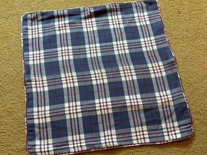 NEW C&F Home 20"x20" Country Cabin Plaid Pillow Case Cover Sham Blue Red White - Picture 1 of 3