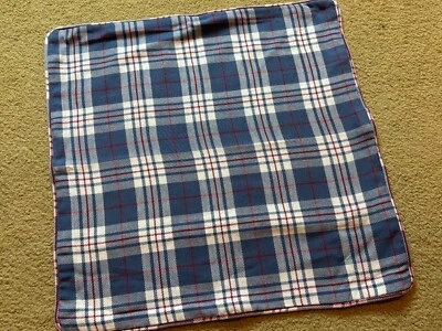 NEW C&F Home 20"x20" Country Cabin Plaid Pillow Case Cover Sham Blue Red White - Image 1 of 3