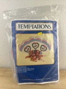 Temptations Vintage Victorian Fan Plastic Canvas Kit New NIP 1988 Crafting - Picture 1 of 4