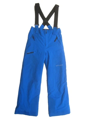 Spyder Insulated Ski Snowboard Pants Blue Kids Size 14 Unisex Adjustable Waist - Image 1 of 4